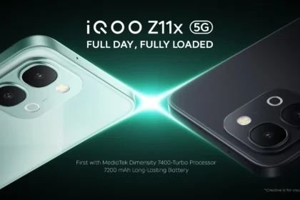 Tampilan body belakang dua varian iQoo Z11x 5G